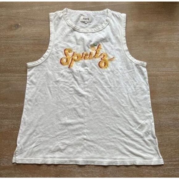 MATE the Label The Roxy Cropped Tee Somebody’s Darling in Bone Size M - Picture 1 of 6